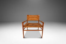 Load image into Gallery viewer, Rare Mid-Century Modern Armchair in Original Condition in Oak & Rush by Mel Smilow for Smilow-Thielle, USA, c. 1950s