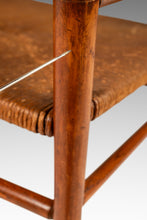 Load image into Gallery viewer, Rare Mid-Century Modern Armchair in Original Condition in Oak & Rush by Mel Smilow for Smilow-Thielle, USA, c. 1950s