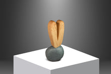 Load image into Gallery viewer, 2-Piece Organic Abstract Modern "V" Sculpture in Solid Soapstone & Ash by Mark Leblanc for Leblanc Studios, USA, c. 2020s-ABT Modern
