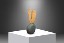 Load image into Gallery viewer, 2-Piece Organic Abstract Modern "V" Sculpture in Solid Soapstone & Ash by Mark Leblanc for Leblanc Studios, USA, c. 2020s-ABT Modern