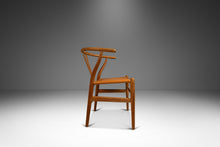 Load image into Gallery viewer, A Set of Eight (8) Bespoke CH24 Wishbone Dining Chairs in Oak and Leather by Hans Wegner for Carl Hansen & Søn, Denmark, c. 1960s-ABT Modern