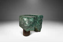 Load image into Gallery viewer, Abstract Organic Modern Sculpture Hand-Carved in Green Marble by Mark Leblanc for Mark Leblanc Studios, USA, c. 2023-ABT Modern