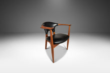 Load image into Gallery viewer, Angular Danish Mid-Century Modern Armchair in Solid Walnut, Denmark, c. 1960's-ABT Modern