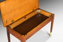 Load image into Gallery viewer, Authentic Piano Bench in Walnut by Manual Arts Paired Well w/ Baldwin Acrosonic Piano, USA, c. 1960s-ABT Modern