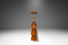 Load image into Gallery viewer, Bauhaus Mid-Century Modern Five-Tier Bookshelf Etagere in Chrome & Beech by Marcel Breuer, Italy, c. 1980s-ABT Modern