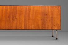 Load image into Gallery viewer, Bespoke 6ft Danish Mid-Century Modern Sofa Table / Display / Bookcase in Rosewood w/ Glass Sliding Doors, Denmark, c. 1960s-ABT Modern