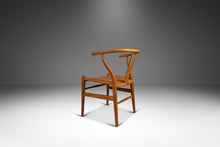 Load image into Gallery viewer, Bespoke CH24 Wishbone Desk Chair in Oak & Leather by Hans Wegner for Carl Hansen and Son (Imported by Illums Bolighus), Denmark, c. 1950s-ABT Modern