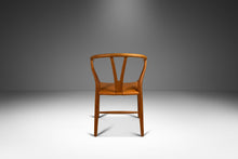 Load image into Gallery viewer, Bespoke CH24 Wishbone Desk Chair in Oak & Leather by Hans Wegner for Carl Hansen and Son (Imported by Illums Bolighus), Denmark, c. 1950s-ABT Modern