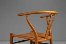 Load image into Gallery viewer, Bespoke CH24 Wishbone Desk Chair in Oak & Leather by Hans Wegner for Carl Hansen and Son (Imported by Illums Bolighus), Denmark, c. 1950s-ABT Modern