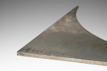 Load image into Gallery viewer, Brasilia Inspired Brutalist Hand-Welded Coffee Table in Solid Aluminum w/ Glass Top Attributed to Donald Drumm, USA, c. 1960s-ABT Modern