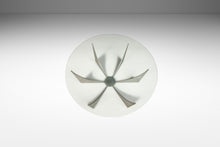 Load image into Gallery viewer, Brasilia Inspired Brutalist Hand-Welded Coffee Table in Solid Aluminum w/ Glass Top Attributed to Donald Drumm, USA, c. 1960s-ABT Modern