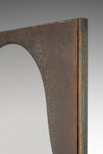 Load image into Gallery viewer, Brutalist Industrial Mirror Cut From Raw Patinaed Architectural Steel by Mark Leblanc for Leblanc Studios, USA, c. 2024-ABT Modern