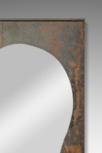 Load image into Gallery viewer, Brutalist Industrial Mirror Cut From Raw Patinaed Architectural Steel by Mark Leblanc for Leblanc Studios, USA, c. 2024-ABT Modern