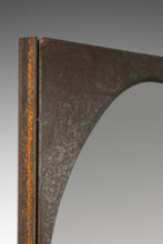 Load image into Gallery viewer, Brutalist Industrial Mirror Cut From Raw Patinaed Architectural Steel by Mark Leblanc for Leblanc Studios, USA, c. 2024-ABT Modern