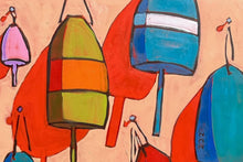 Load image into Gallery viewer, Buoys by James Mattison, 36x48, Oil on Wood Canvas, 2024-ABT Modern