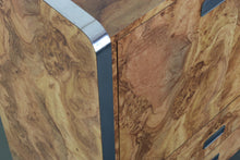 Load image into Gallery viewer, Burlwood Laminate High Boy Dresser w/ Chrome Accents Attributed to Milo Baughman-ABT Modern