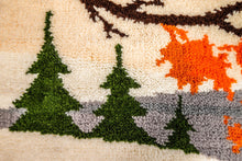 Load image into Gallery viewer, Charming Mid-Century Modern Hand-Made Latch Hook Tapestry / Wall Art, USA, c. 1970's-ABT Modern