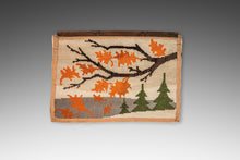 Load image into Gallery viewer, Charming Mid-Century Modern Hand-Made Latch Hook Tapestry / Wall Art, USA, c. 1970's-ABT Modern