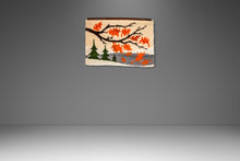 Load image into Gallery viewer, Charming Mid-Century Modern Hand-Made Latch Hook Tapestry / Wall Art, USA, c. 1970's-ABT Modern