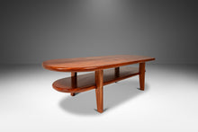 Load image into Gallery viewer, Custom Made Art Deco Mid-Century Modern Two-Tier Coffee Table in Solid Mahogany, USA, c. 1940s-ABT Modern