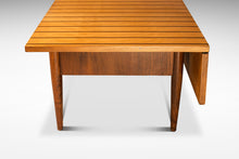 Load image into Gallery viewer, Custom-Made Two-Tone Mid-Century Modern Coffee Table w/ Drop-Leaf in Maple & Walnut, USA, c. 1960s-ABT Modern
