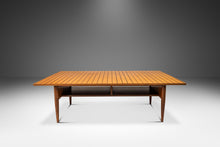 Load image into Gallery viewer, Custom-Made Two-Tone Mid-Century Modern Coffee Table w/ Drop-Leaf in Maple & Walnut, USA, c. 1960s-ABT Modern