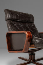 Load image into Gallery viewer, Set of Two (2) Scandinavian Modern Reclining Lounge Chairs & Ottomans by Soda Galvano for Vatne Mobler, Norway, c. 1970s