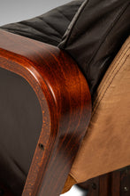 Load image into Gallery viewer, Set of Two (2) Scandinavian Modern Reclining Lounge Chairs & Ottomans by Soda Galvano for Vatne Mobler, Norway, c. 1970s