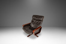Load image into Gallery viewer, Set of Two (2) Scandinavian Modern Reclining Lounge Chairs & Ottomans by Soda Galvano for Vatne Mobler, Norway, c. 1970s