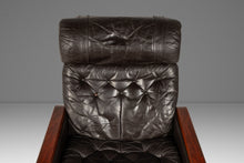 Load image into Gallery viewer, Set of Two (2) Scandinavian Modern Reclining Lounge Chairs & Ottomans by Soda Galvano for Vatne Mobler, Norway, c. 1970s