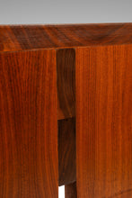 Load image into Gallery viewer, Substantial Handmade Minimalist MCM Custom-Made Studio / Gallery Dining Table w/ Matching Benches Set in Walnut, USA, c. 1980s