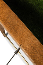 Load image into Gallery viewer, Rare Restored Danish Mid-Century Modern High-Back Lounge Chair in Beech, Velour & Brass by Dan Johnson for Selig, Denmark, c. 1950s