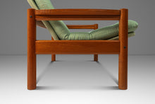 Load image into Gallery viewer, Danish Mid-Century Modern 2- Seater Loveseat in Solid Teak & Original Fabric by Domino Møbler, Denmark, c. 1970s-ABT Modern