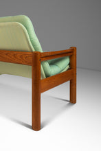 Load image into Gallery viewer, Danish Mid-Century Modern 2- Seater Loveseat in Solid Teak & Original Fabric by Domino Møbler, Denmark, c. 1970s-ABT Modern