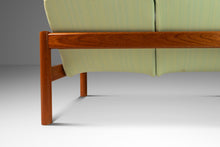 Load image into Gallery viewer, Danish Mid-Century Modern 2- Seater Loveseat in Solid Teak & Original Fabric by Domino Møbler, Denmark, c. 1970s-ABT Modern