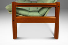 Load image into Gallery viewer, Danish Mid-Century Modern 2- Seater Loveseat in Solid Teak & Original Fabric by Domino Møbler, Denmark, c. 1970s-ABT Modern