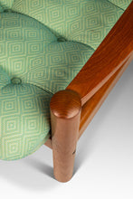 Load image into Gallery viewer, Danish Mid-Century Modern 2- Seater Loveseat in Solid Teak & Original Fabric by Domino Møbler, Denmark, c. 1970s-ABT Modern