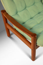 Load image into Gallery viewer, Danish Mid-Century Modern 2- Seater Loveseat in Solid Teak & Original Fabric by Domino Møbler, Denmark, c. 1970s-ABT Modern