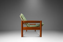 Load image into Gallery viewer, Danish Mid-Century Modern 2- Seater Loveseat in Solid Teak & Original Fabric by Domino Møbler, Denmark, c. 1970s-ABT Modern