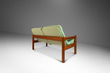Load image into Gallery viewer, Danish Mid-Century Modern 2- Seater Loveseat in Solid Teak & Original Fabric by Domino Møbler, Denmark, c. 1970s-ABT Modern