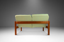 Load image into Gallery viewer, Danish Mid-Century Modern 2- Seater Loveseat in Solid Teak & Original Fabric by Domino Møbler, Denmark, c. 1970s-ABT Modern