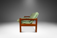 Load image into Gallery viewer, Danish Mid-Century Modern 2- Seater Loveseat in Solid Teak & Original Fabric by Domino Møbler, Denmark, c. 1970s-ABT Modern