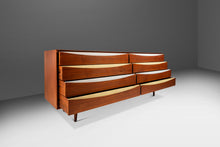 Load image into Gallery viewer, Danish Mid-Century Modern 8-Drawer 'Triennale' Mod. L-32-6 Dresser / Credenza in Teak, by Arne Vodder for Sibast Mobler, Denmark, c. 1950s-ABT Modern
