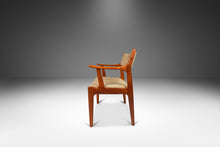 Load image into Gallery viewer, Danish Mid-Century Modern Arm Chair in Solid Teak & Original Fabric by D-Scan, c. 1970's-ABT Modern