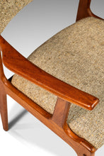 Load image into Gallery viewer, Danish Mid-Century Modern Arm Chair in Solid Teak & Original Fabric by D-Scan, c. 1970's-ABT Modern