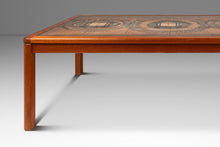 Load image into Gallery viewer, Danish Mid-Century Modern Coffee Table in Teak w/ Ceramic Tile Mosaic Inlay by Johannes Andersen, Denmark, c. 1970's-ABT Modern