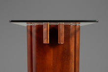 Load image into Gallery viewer, Danish Mid-Century Modern Console Table in Teak w/ Glass Top by Gustav Gaarde for Trekanten, Denmark, c. 1970s-ABT Modern