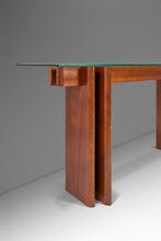 Load image into Gallery viewer, Danish Mid-Century Modern Console Table in Teak w/ Glass Top by Gustav Gaarde for Trekanten, Denmark, c. 1970s-ABT Modern