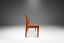 Load image into Gallery viewer, Danish Mid-Century Modern Dining / Desk Chair in Solid Teak & Original Oatmeal Fabric by Scandinavia Woodworks Co., c. 1970's-ABT Modern
