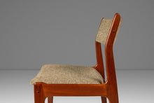 Load image into Gallery viewer, Danish Mid-Century Modern Dining / Desk Chair in Solid Teak & Original Oatmeal Fabric by Scandinavia Woodworks Co., c. 1970's-ABT Modern